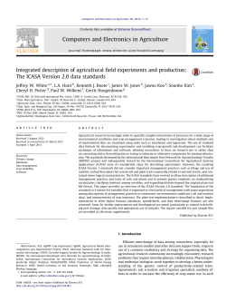Integrated description of agricultural field experiments and