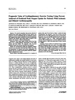 Prognostic value of cardiopulmonary exercise testing using percent