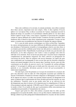 Assur &ndash; Parpola