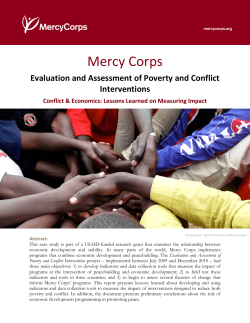 Mercy Corps - Donor Committee for Enterprise Development