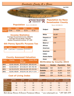 Sweetwater County At a Glance