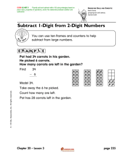 Subtract 1-Digit from 2-Digit Numbers