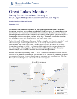 Great Lakes Monitor - Brookings Institution