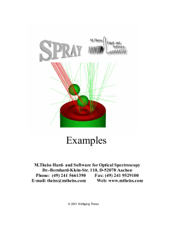 SPRAY examples - W. Theiss Hard