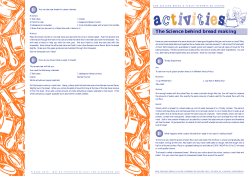 The Science behind bread making