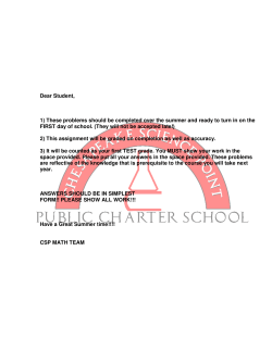 Dear Student, 1) These problems should be completed over the