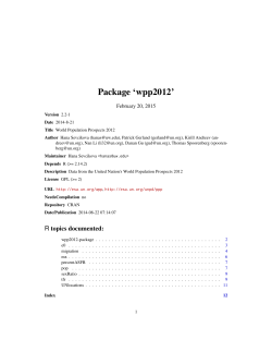 Package `wpp2012`