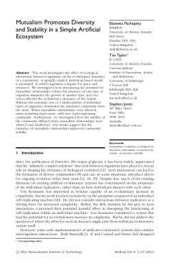 Mutualism Promotes Diversity and Stability in a Simple Artificial