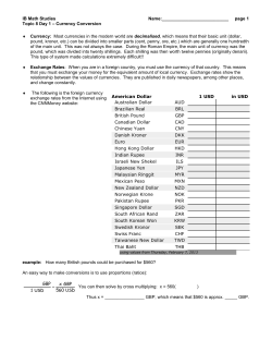 Currency Conversion - LaPazChirripoColegio2016-2017