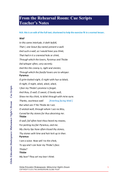 Cue Script - Shakespeare`s Globe