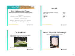 Designing and Implementing Rainwater Harvesting Systems