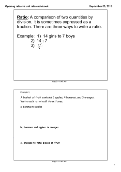 Opening rates vs unit rates.notebook