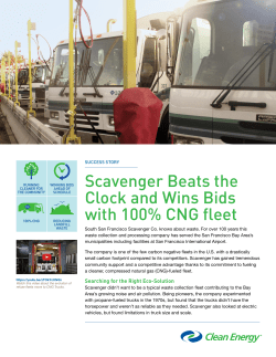 Scavenger Beats the Clock and Wins Bids with 100% CNG fleet