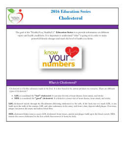 Cholesterol - Leesburg Regional Medical Center