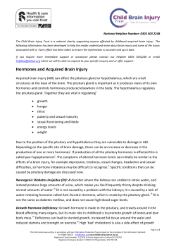 Hormones and Acquired Brain Injury