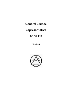 General Service Representative TOOL KIT