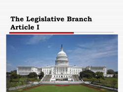 The Legislative Branch (ppt)