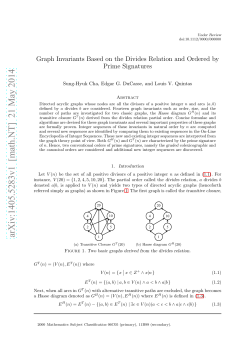 Graph Invariants Based on the Divides Relation and Ordered by