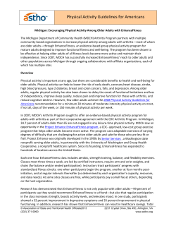 Michigan: Encouraging Physical Activity Among Older Adults with