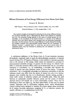 Efficient Estimation of Free Energy Differences from Monte Carlo Data