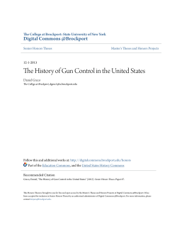 The History of Gun Control in the United States