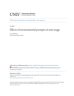Effects of environmental prompts on stair usage