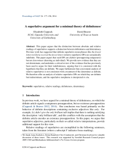 A superlative argument for a minimal theory of