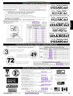 Page 35 - Custom Graphics, Number Circles, SCCA Decals