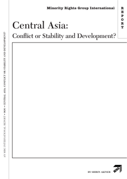 Central Asia: Conflict or Stability and