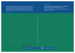 International forest policy by international and transnational