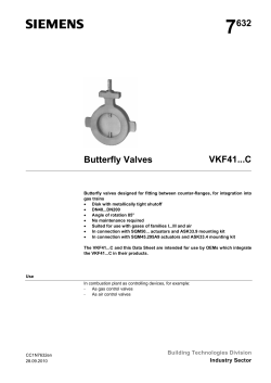 7632 Butterfly Valves VKF41...C