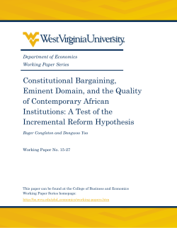 Constitutional Bargaining, Eminent Domain, and the