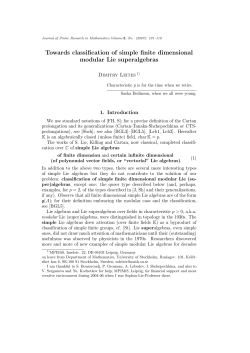 Towards classification of simple finite dimensional modular Lie