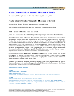 Marie Chauvet/Haiti: Chauvet`s Theatres of Revolt Marie Chauvet