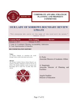 our lady of sorrows boundary review update
