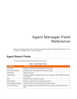 Agent Report Fields - ShoreTel | Support