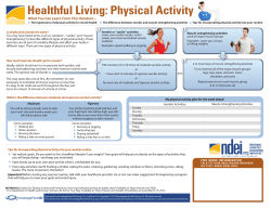 Healthful Living: Physical Activity