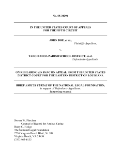 Doe v. Tangipahoa Parish School District