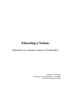 Educating a Nation