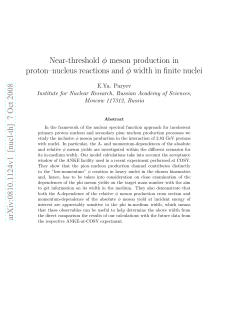 Near-threshold $\ phi $ meson production in proton