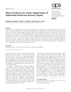 Direct Evidence for Active Suppression of Salient-but