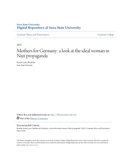 Mothers for Germany: a look at the ideal woman in Nazi propaganda