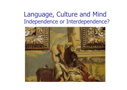 Language, Culture and Mind