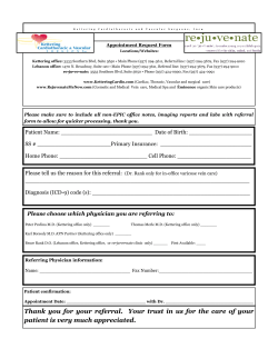 Patient Referral Form