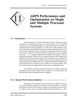 ARPS Performance and Optimization on Single and Multiple