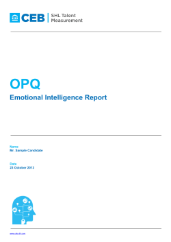Emotional Intelligence Report