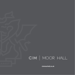 download. - Moor Hall Conference Centre