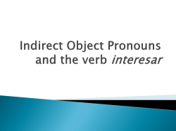 Indirect Object Pronouns