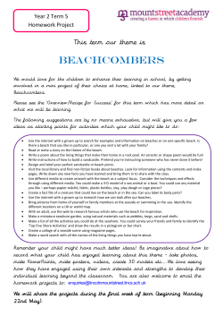 beachcombers - Mount Street Academy
