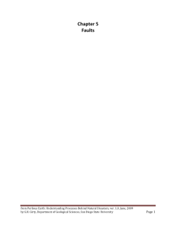 Chapter 5 Faults - SDSU Geological